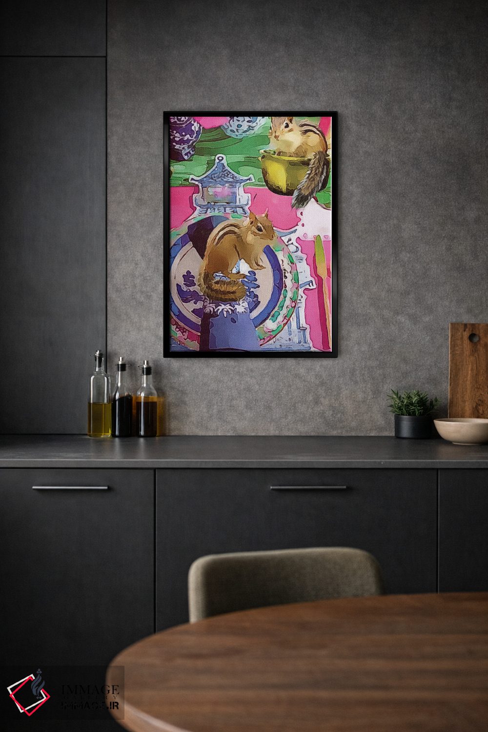 تابلو دکوراتیو مهمانان شام اثر لوسی کلیمنکو - D2B