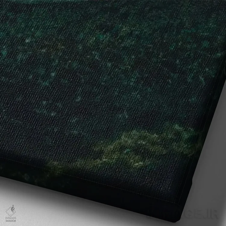 تابلو دکوراتیو غروب پاستلی اثر لیام کوموات - نمای نزدیک بافت بوم