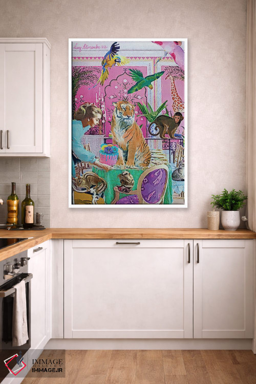 تابلو دکوراتیو زمان شام اثر لوسی کلیمنکو - D4W