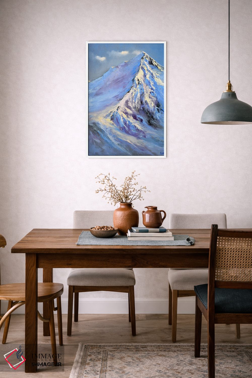 تابلو دکوراتیو قله های برفی اثر النا لوکینا - D6W