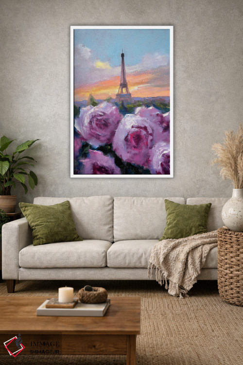 تابلو دکوراتیو رمانس در پاریس اثر النا لوکینا - D2W
