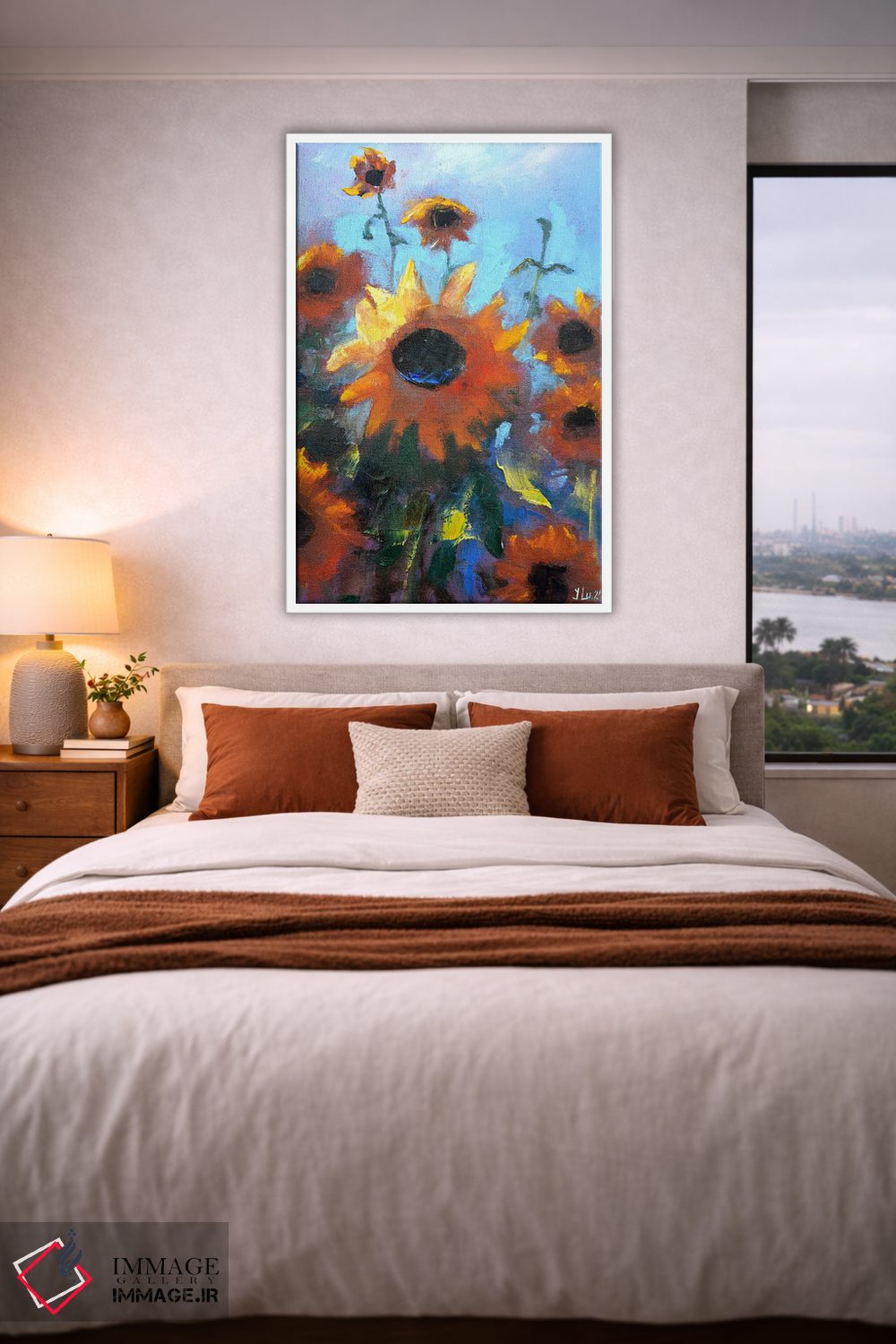 تابلو دکوراتیو آفتابگردان ها II اثر النا لوکینا - D3W