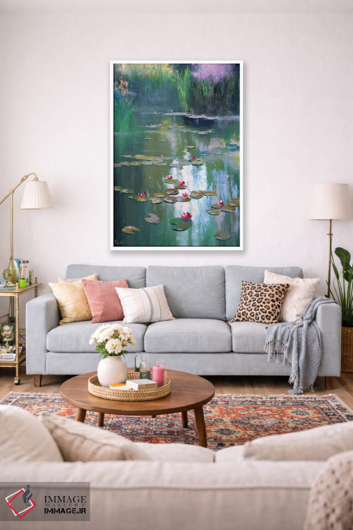 تابلو دکوراتیو برکه بهاری اثر النا لوکینا - D1W