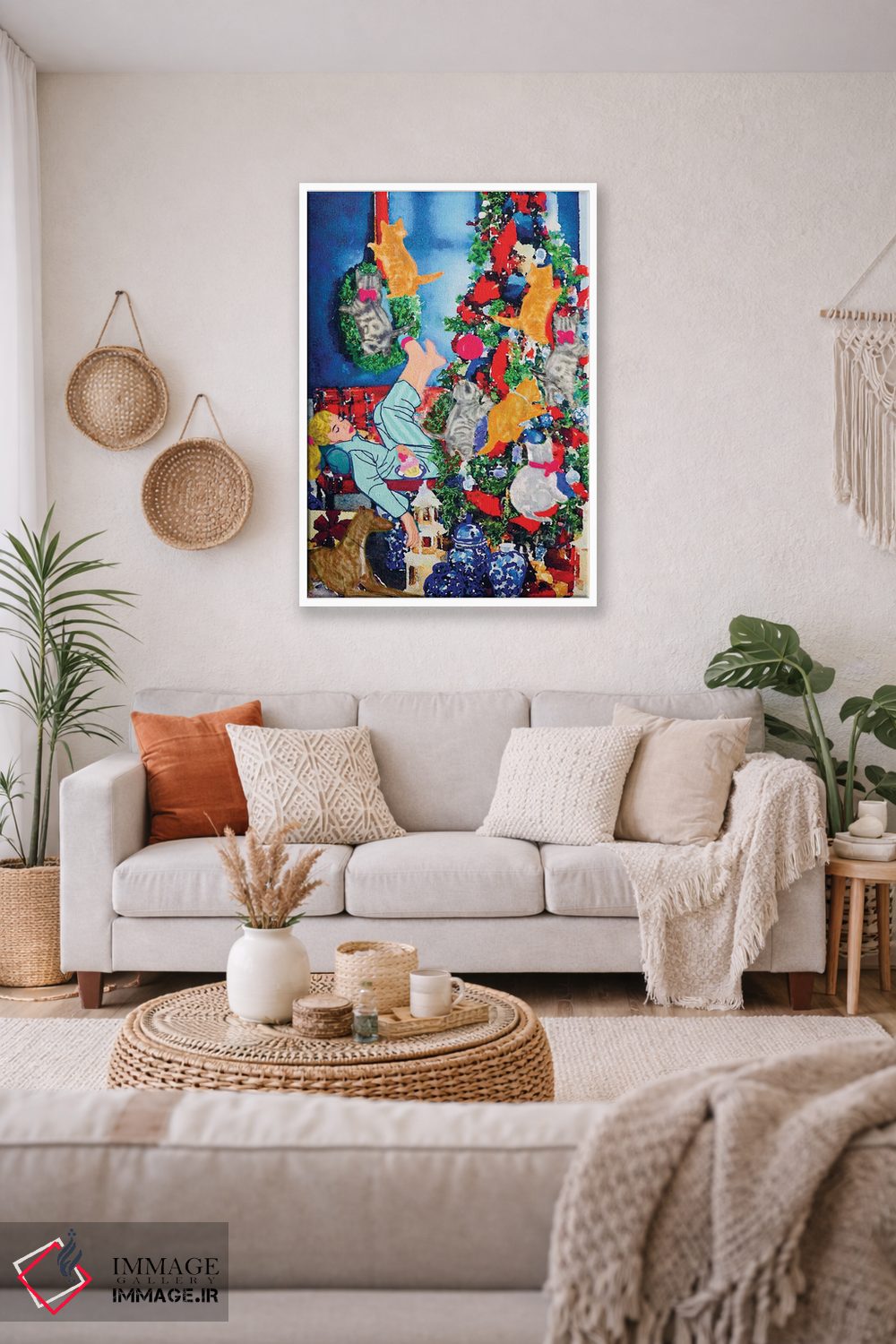 تابلو دکوراتیو چه کسی نگهبان را نگهبانی می کند؟ اثر لوسی کلیمنکو - D1W