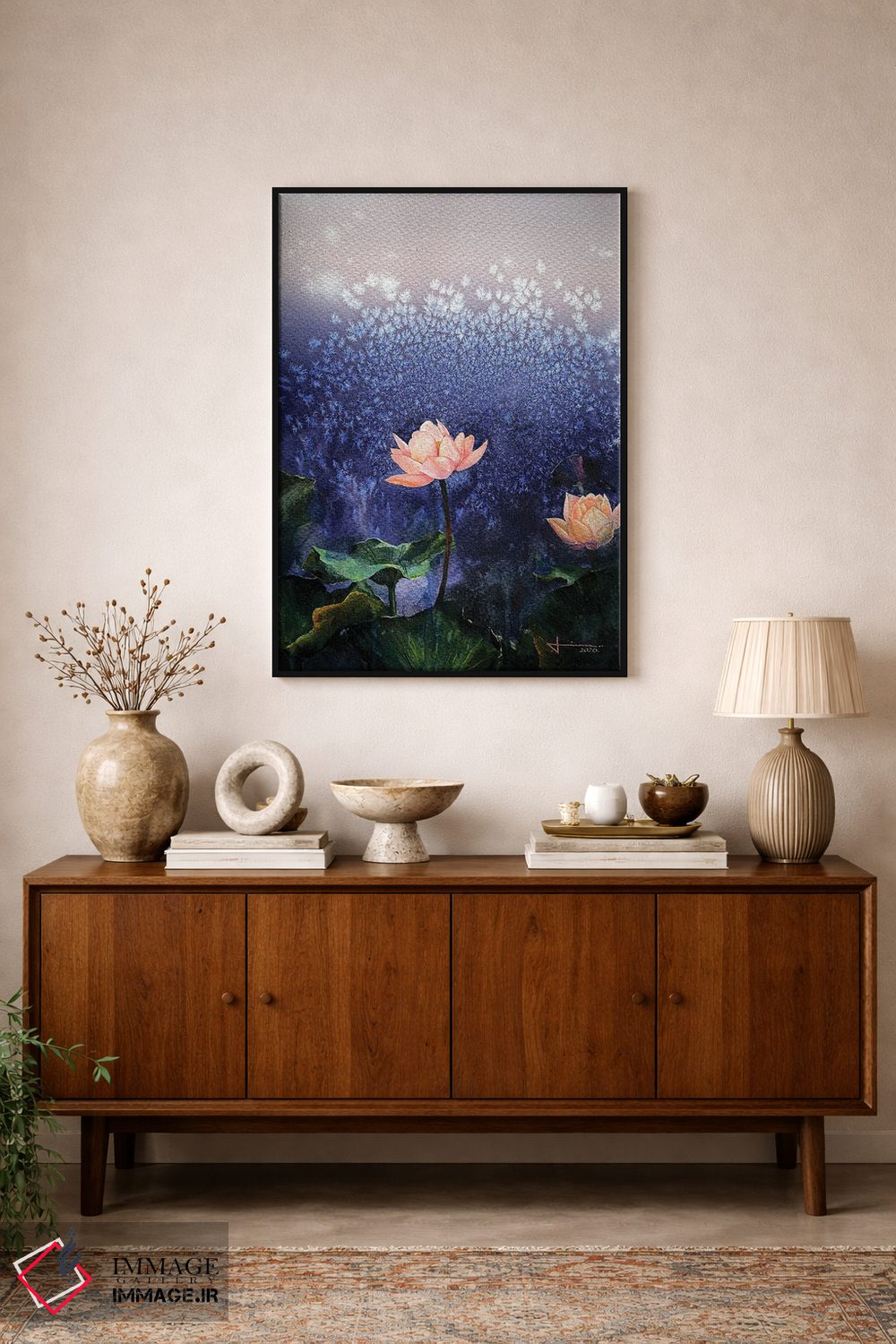 تابلو دکوراتیو شکوفه اثر لیام کوموات - D1B