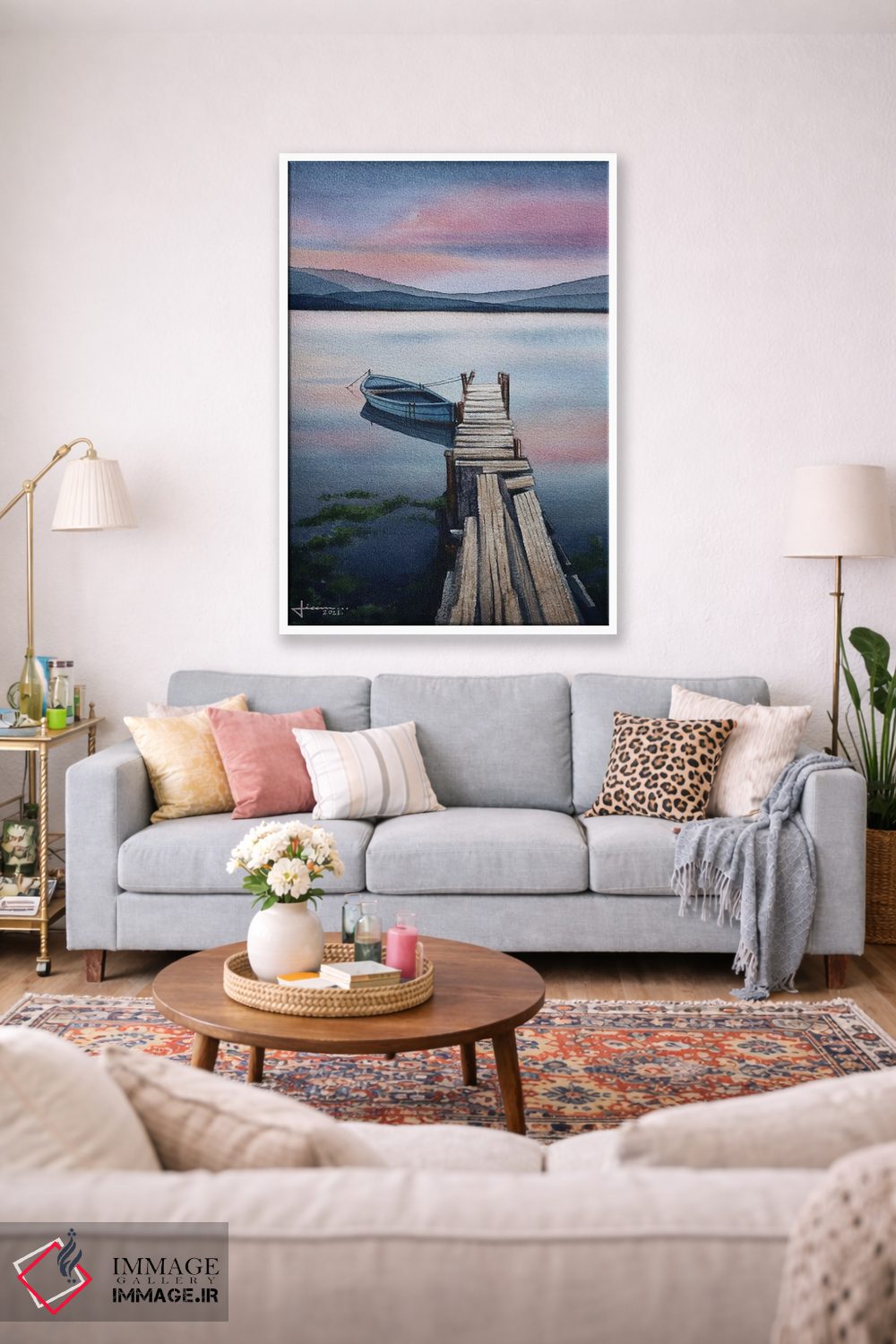 تابلو دکوراتیو آرامش بخش اثر لیام کوموات - D1W