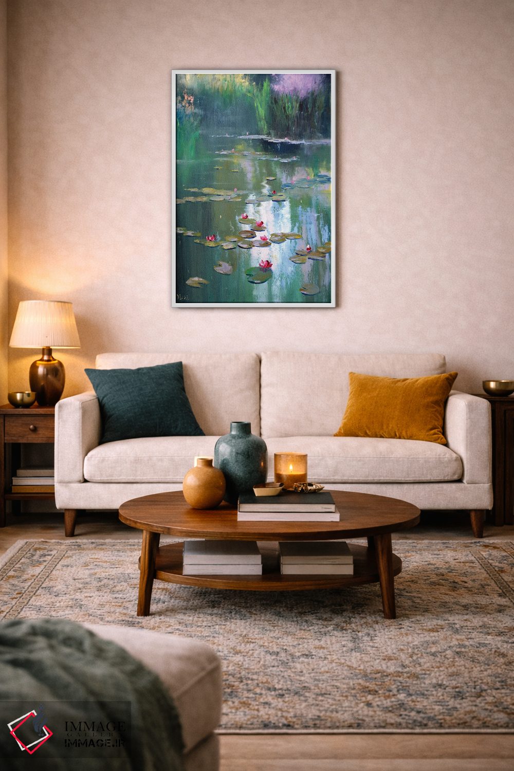 تابلو دکوراتیو برکه بهاری اثر النا لوکینا - D3W