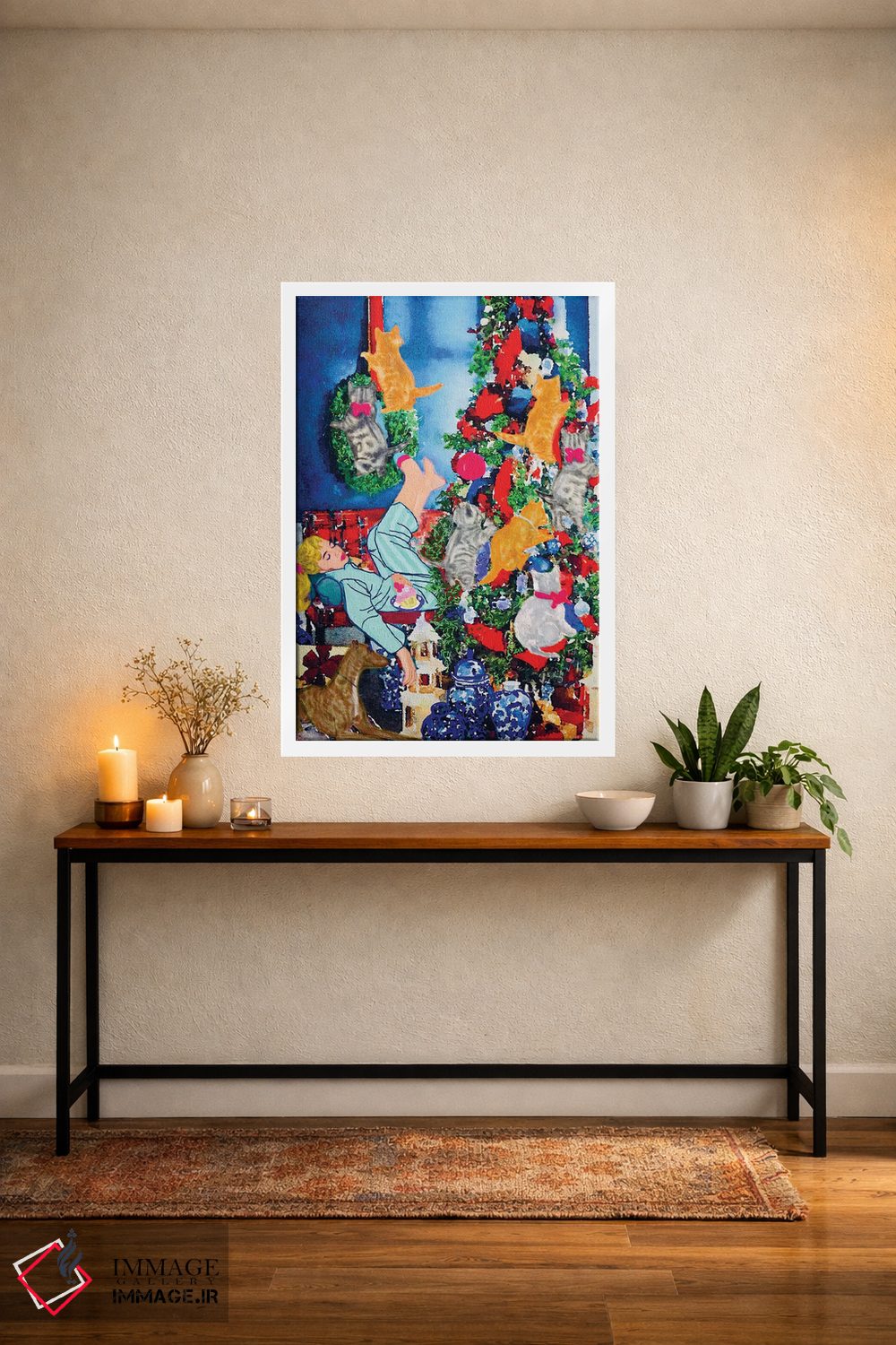 تابلو دکوراتیو چه کسی نگهبان را نگهبانی می کند؟ اثر لوسی کلیمنکو - D2W