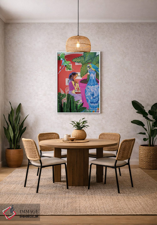 تابلو دکوراتیو سرقت گوشواره مرواریدی اثر لوسی کلیمنکو - D2W