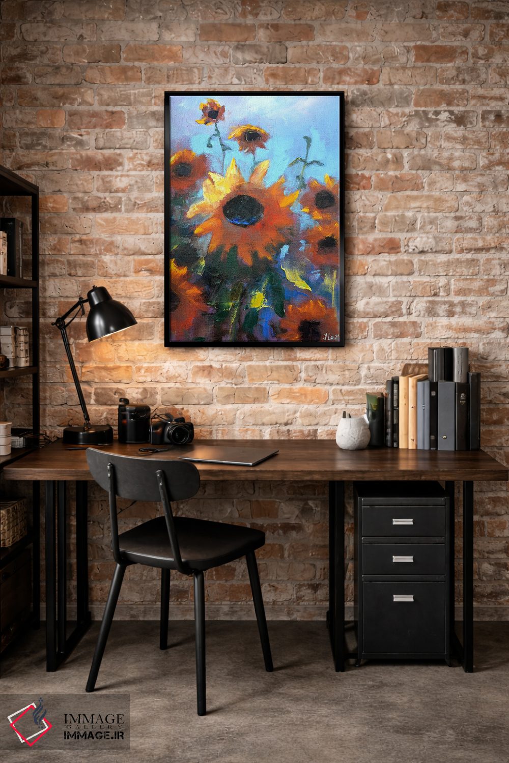 تابلو دکوراتیو آفتابگردان ها II اثر النا لوکینا - D4B