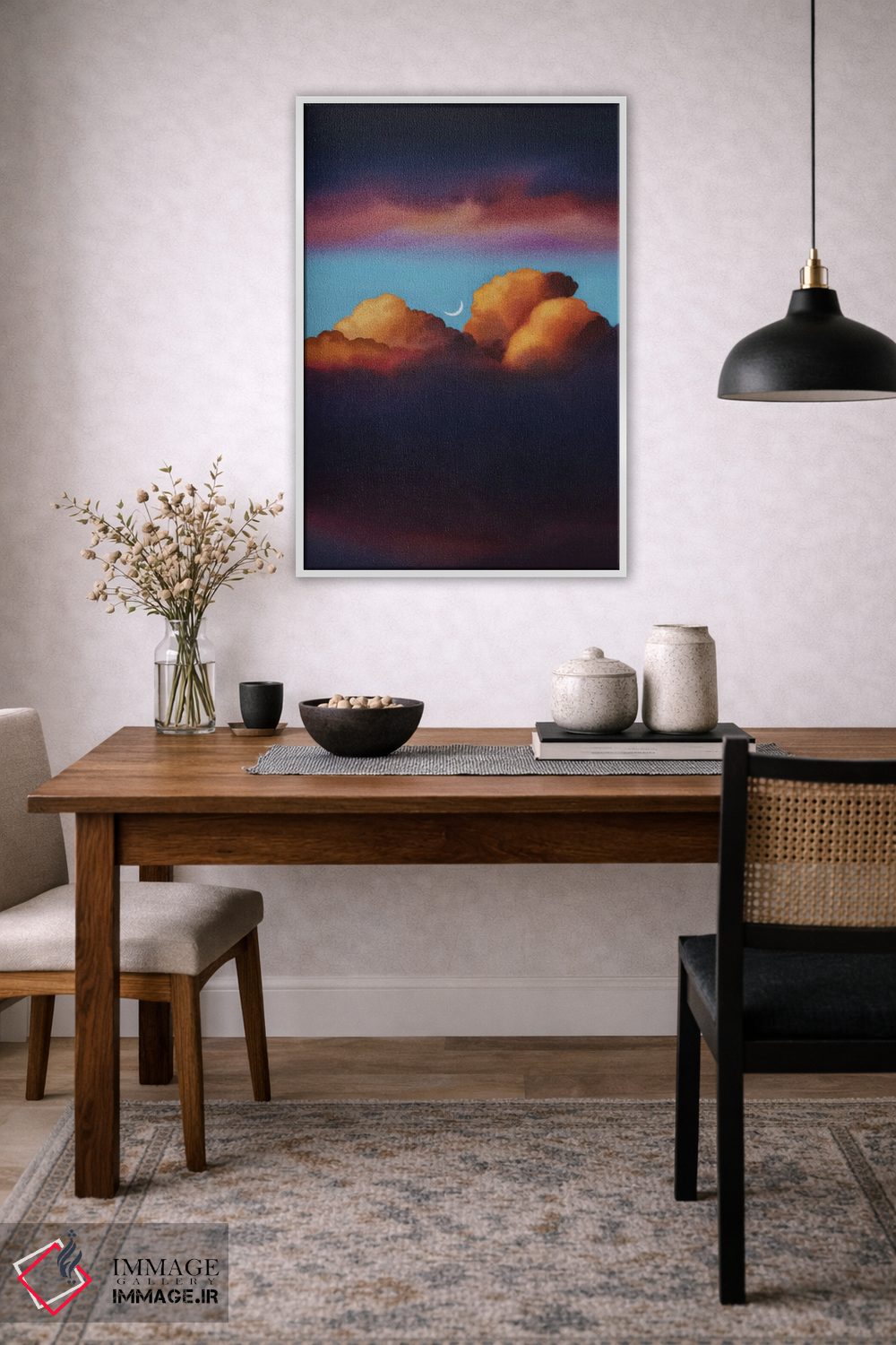 تابلو دکوراتیو بی عنوان IX اثر لیام کوموات - D3W