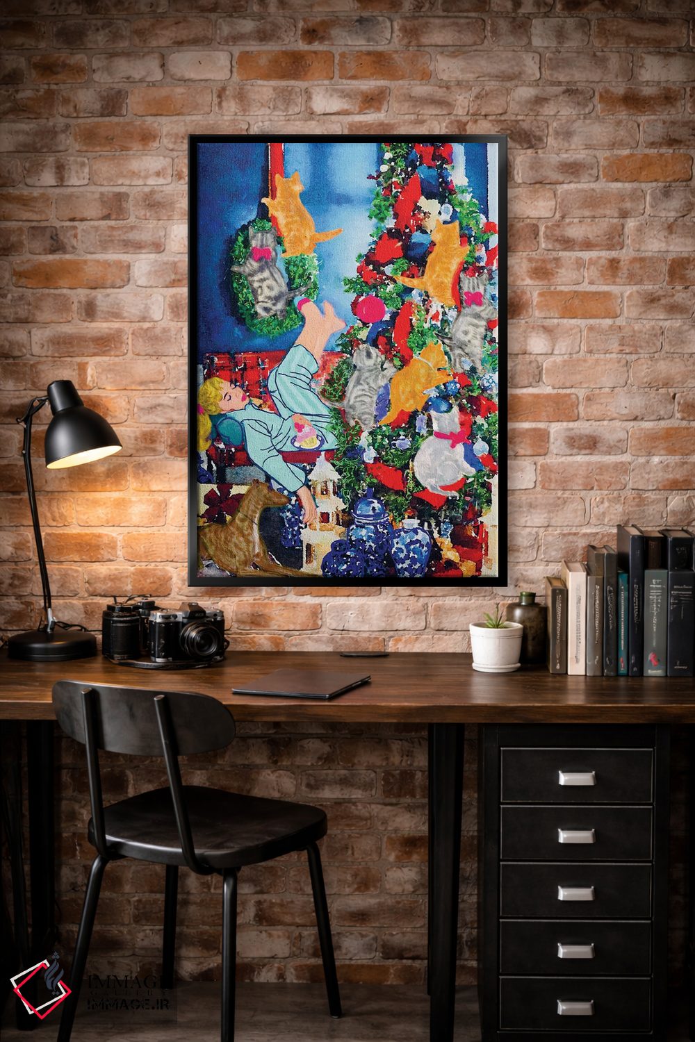 تابلو دکوراتیو چه کسی نگهبان را نگهبانی می کند؟ اثر لوسی کلیمنکو - D3B