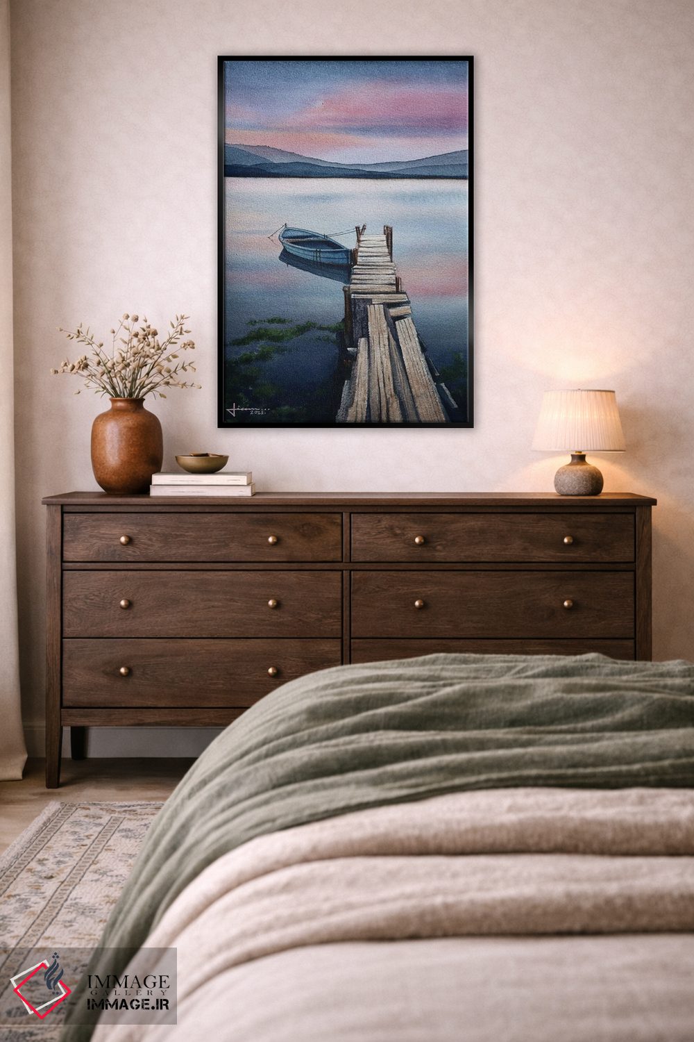 تابلو دکوراتیو آرامش بخش اثر لیام کوموات - D3B