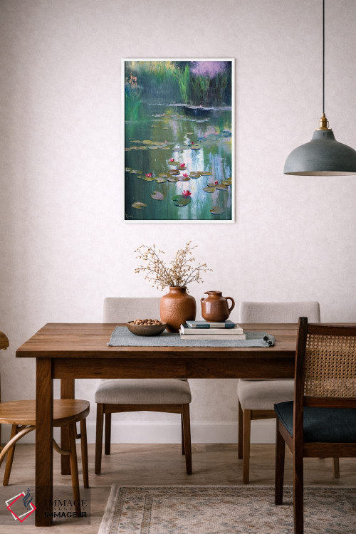 تابلو دکوراتیو برکه بهاری اثر النا لوکینا - D6W