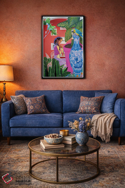 تابلو دکوراتیو سرقت گوشواره مرواریدی اثر لوسی کلیمنکو - D4B