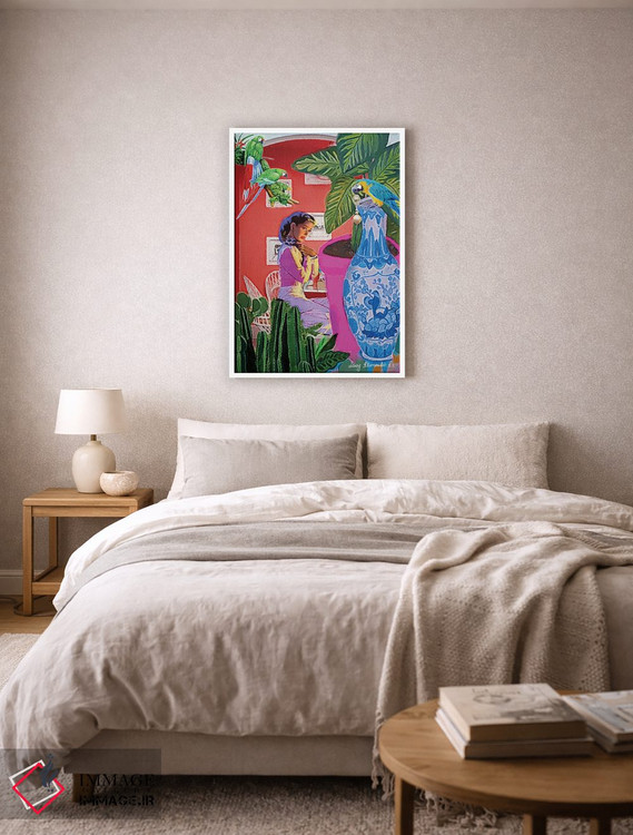 تابلو دکوراتیو سرقت گوشواره مرواریدی اثر لوسی کلیمنکو - D6W