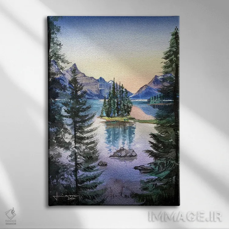 تابلو دکوراتیو کاج اثر لیام کوموات - نمای روبهرو روی دیوار