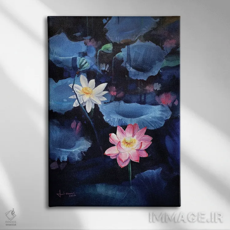 تابلو دکوراتیو تازه شدن اثر لیام کوموات - نمای روبهرو روی دیوار