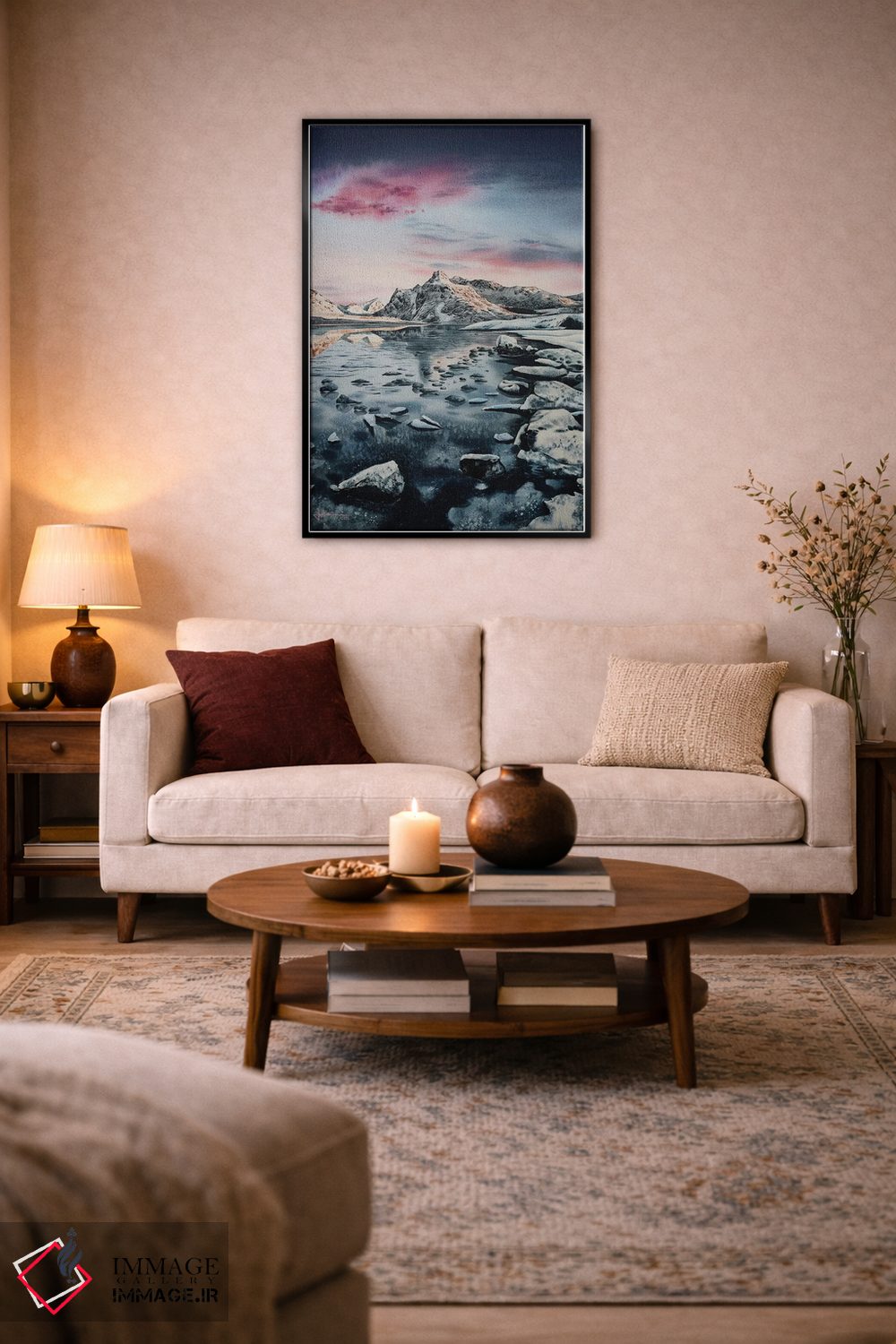 تابلو دکوراتیو بی عنوان X اثر لیام کوموات - D5B