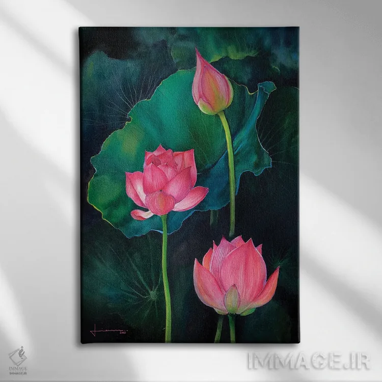 تابلو دکوراتیو جوان سازی اثر لیام کوموات - نمای روبهرو روی دیوار