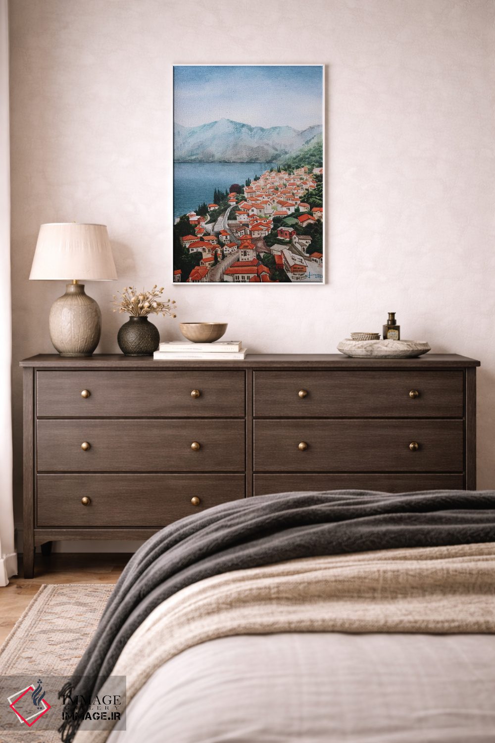 تابلو دکوراتیو خط ساحلی اثر لیام کوموات - D1W