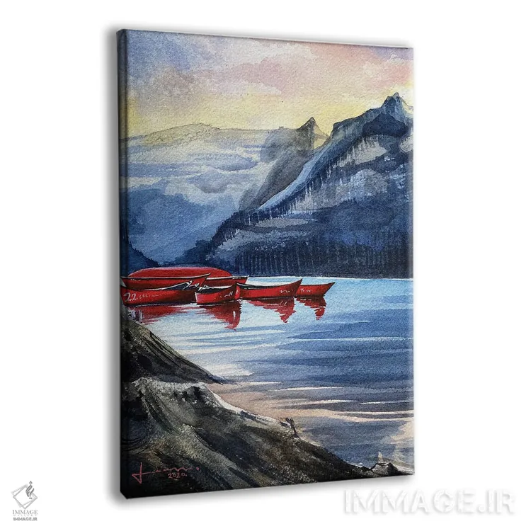 تابلو دکوراتیو گرگ و میش اثر لیام کوموات - نمای پرسپکتیو محصول