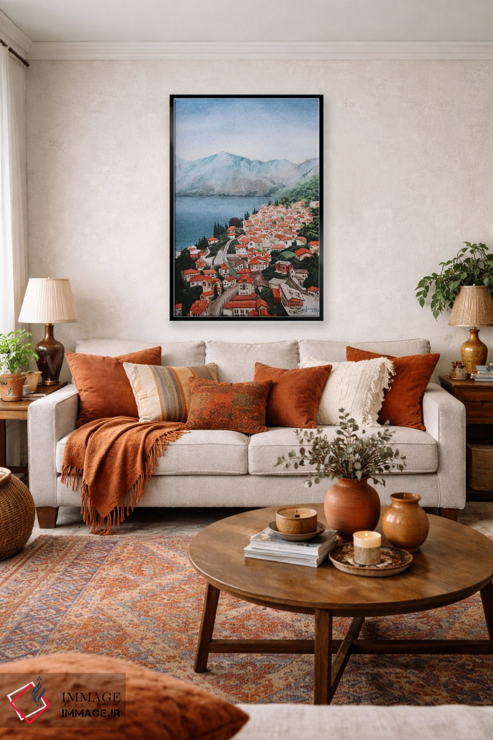 تابلو دکوراتیو خط ساحلی اثر لیام کوموات - D3B