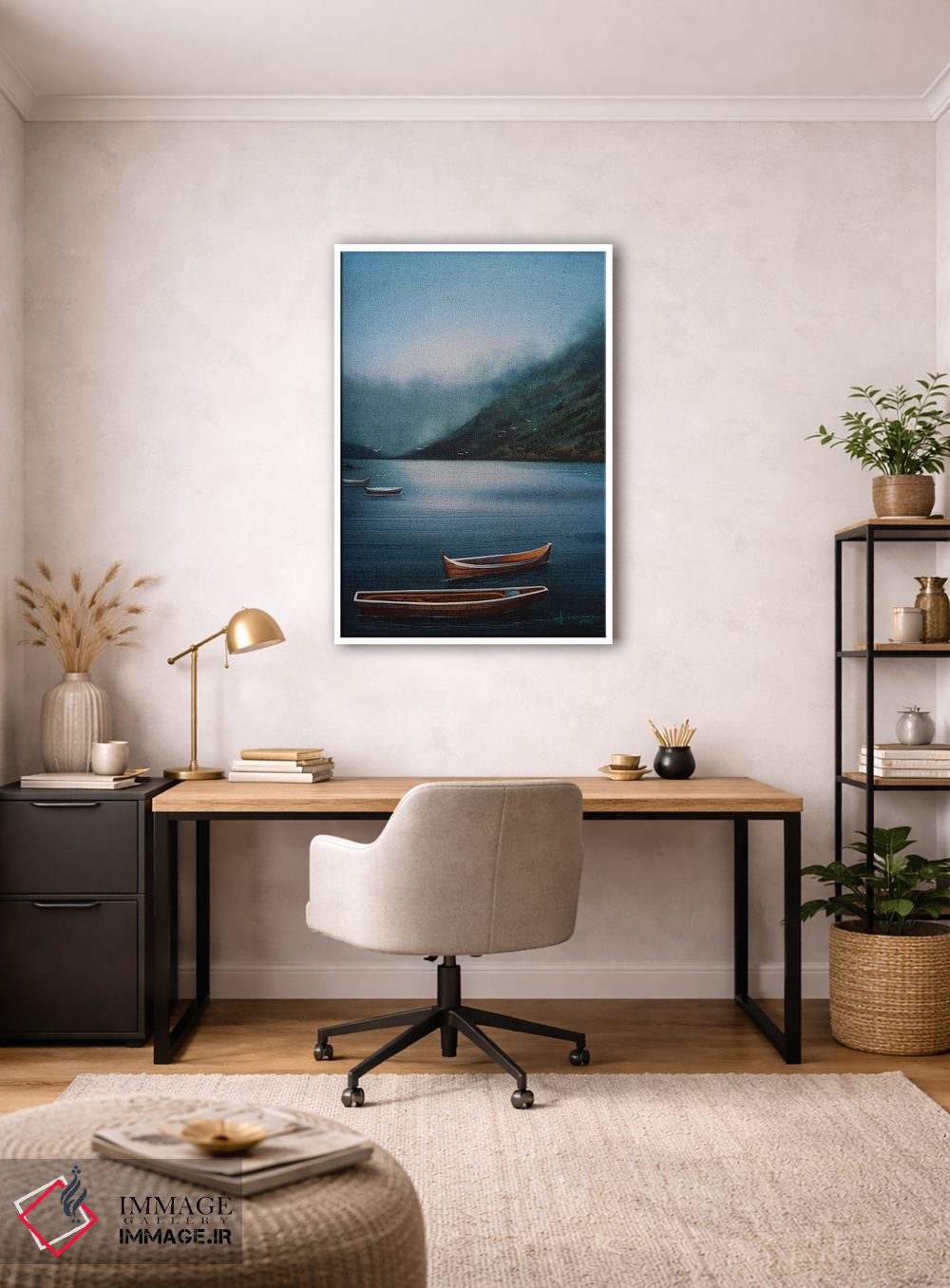 تابلو دکوراتیو دریاچه آرام II اثر لیام کوموات - D3W