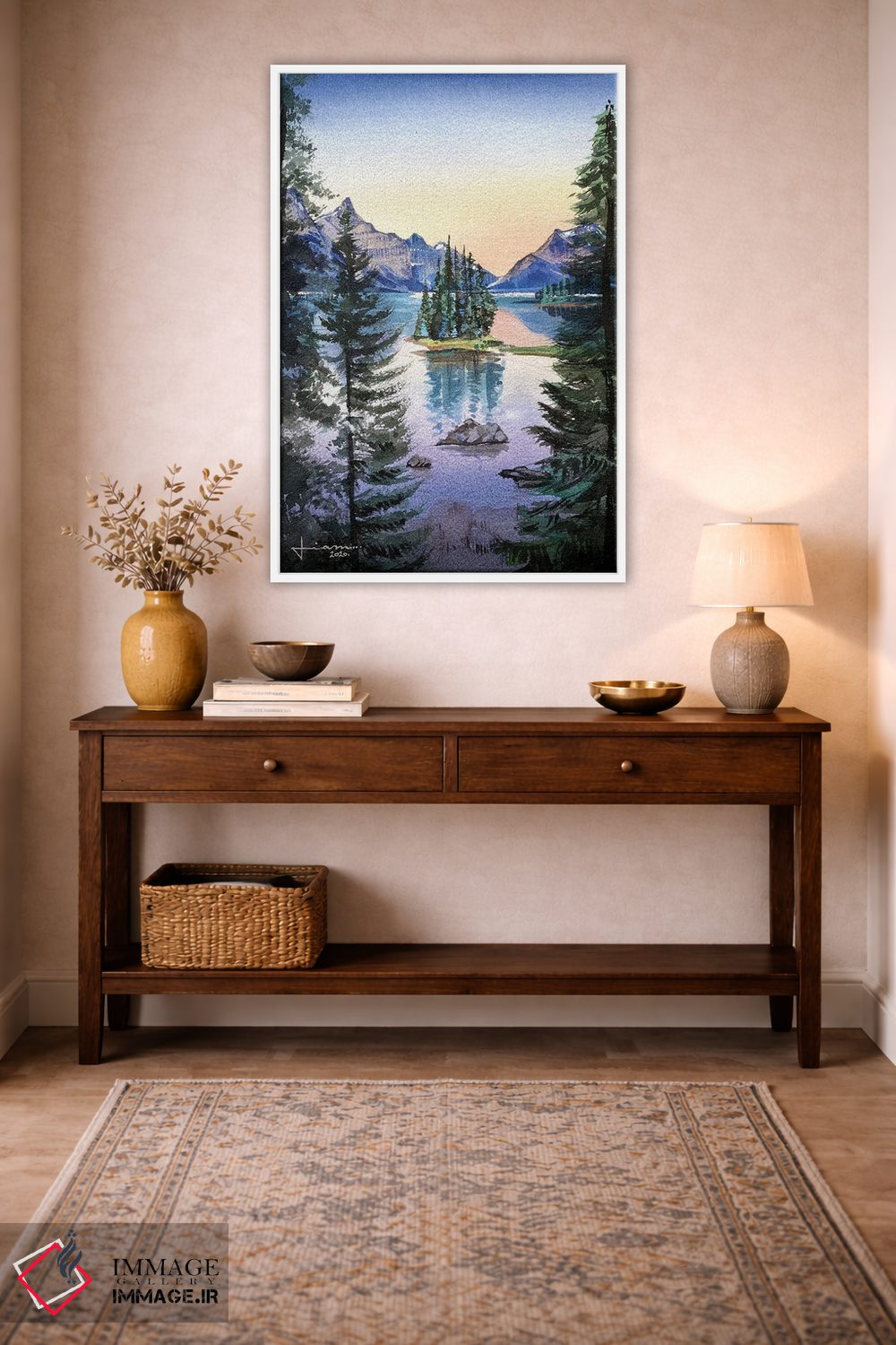 تابلو دکوراتیو کاج اثر لیام کوموات - D1W