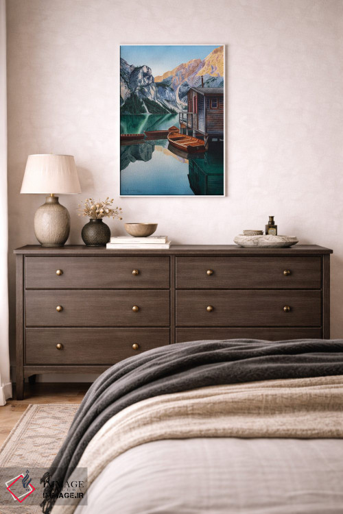 تابلو دکوراتیو دریاچه آرام اثر لیام کوموات - D2W