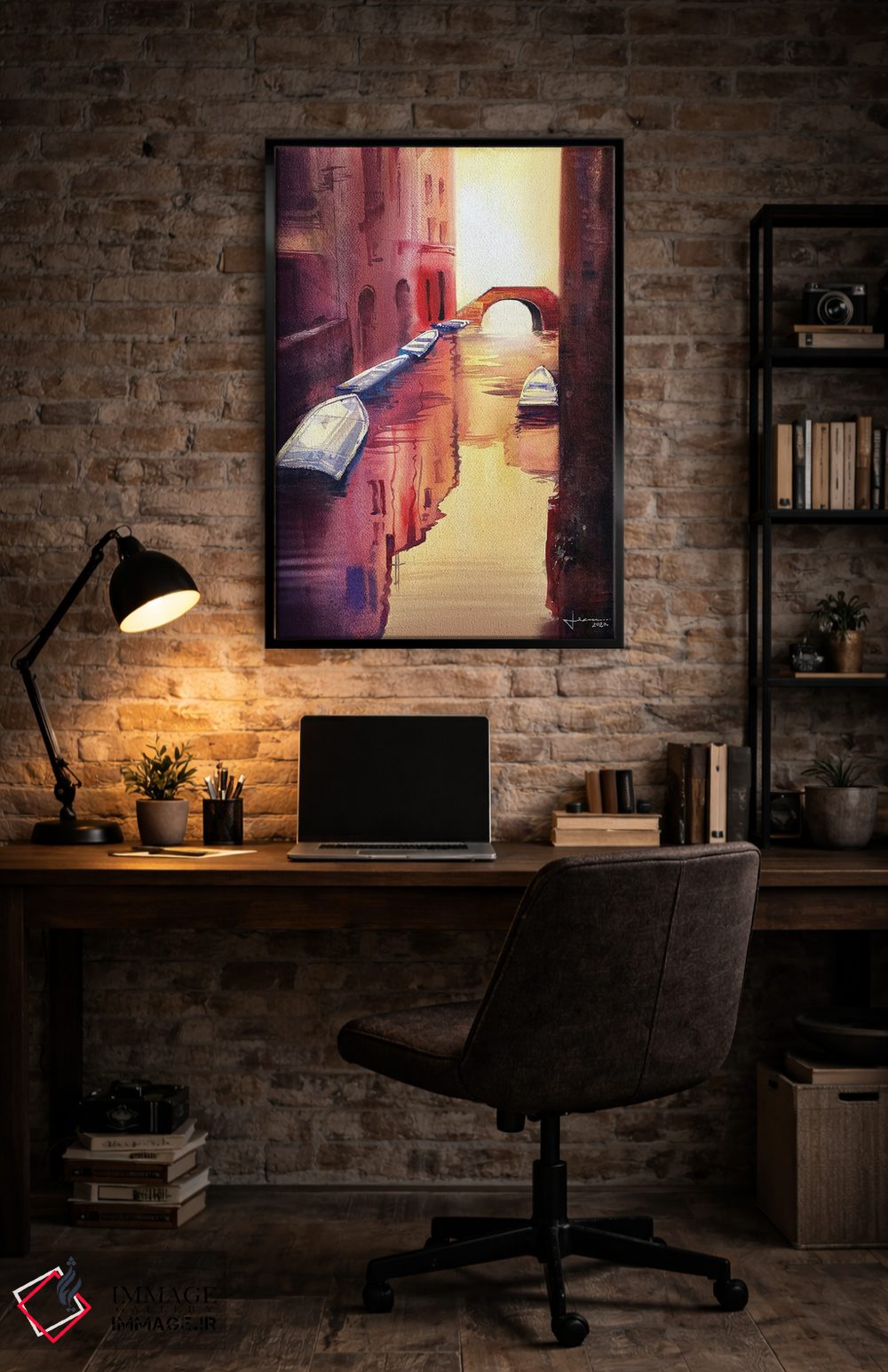 تابلو دکوراتیو کانال ونیز I اثر لیام کوموات - D6B