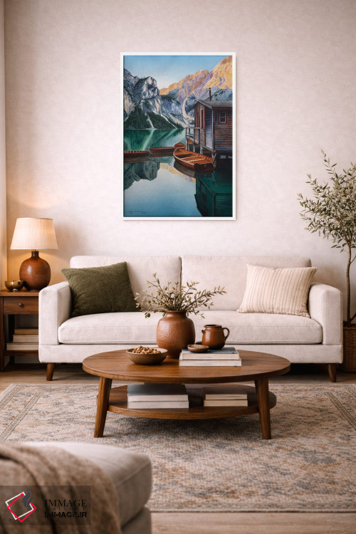 تابلو دکوراتیو دریاچه آرام اثر لیام کوموات - D3W
