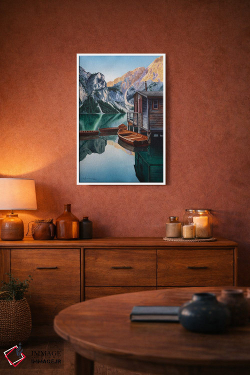تابلو دکوراتیو دریاچه آرام اثر لیام کوموات - D4W