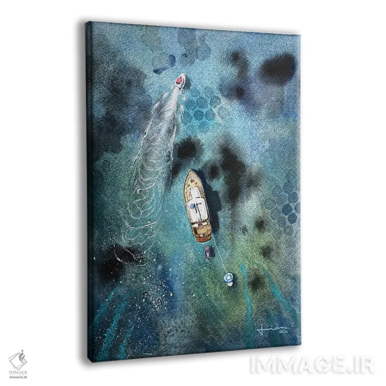 تابلو دکوراتیو سرعت اثر لیام کوموات - نمای پرسپکتیو محصول