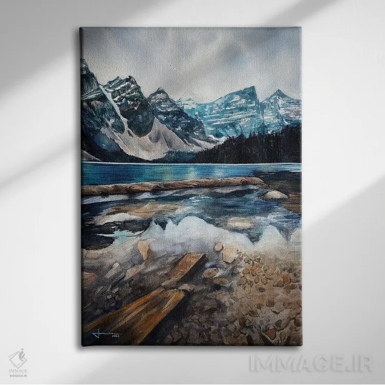 تابلو دکوراتیو مورین ۲ اثر لیام کوموات - نمای روبهرو روی دیوار