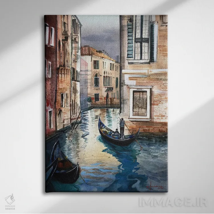تابلو دکوراتیو ونیز ۱ اثر لیام کوموات - نمای روبهرو روی دیوار