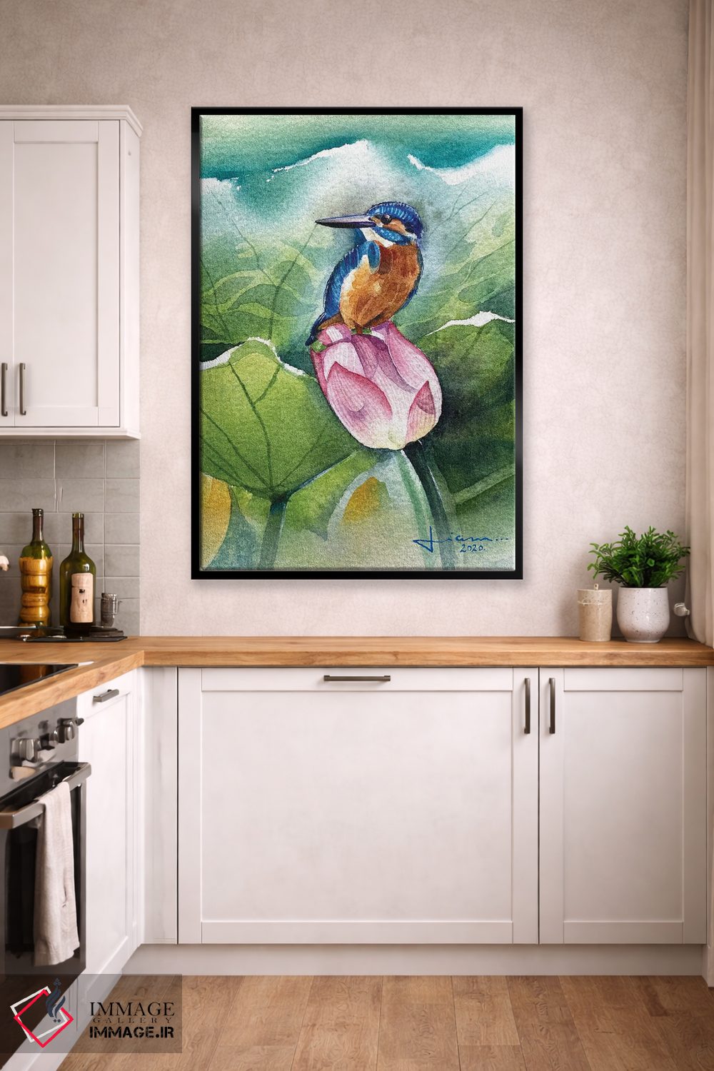 تابلو دکوراتیو مرغ ماهی خوار اثر لیام کوموات - D1B