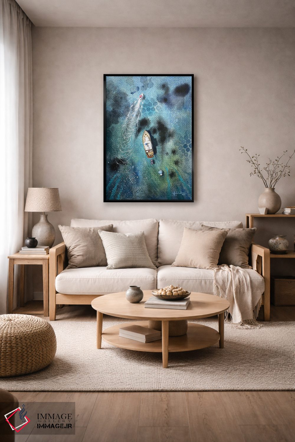 تابلو دکوراتیو سرعت اثر لیام کوموات - D3B