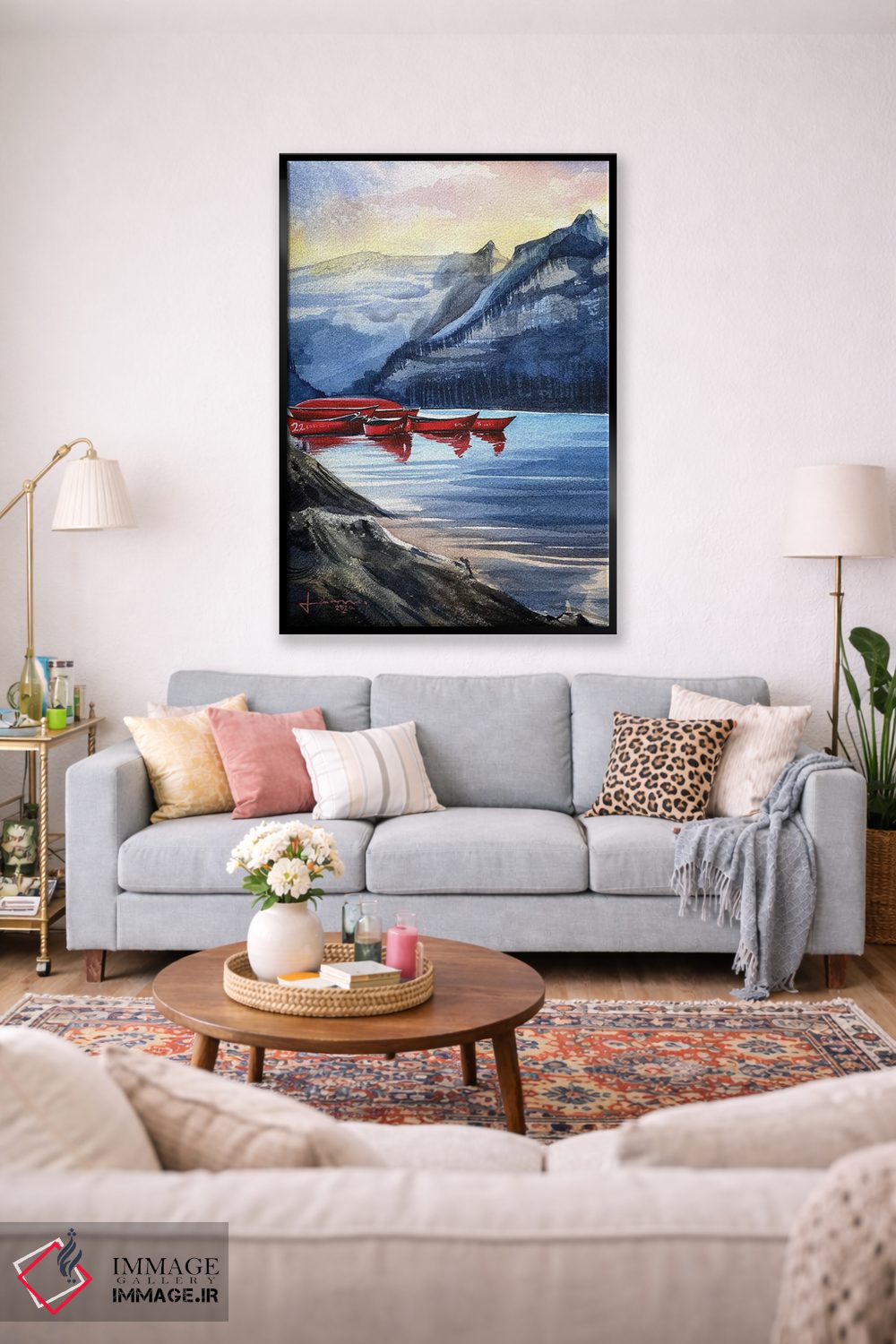 تابلو دکوراتیو گرگ و میش اثر لیام کوموات - D1B