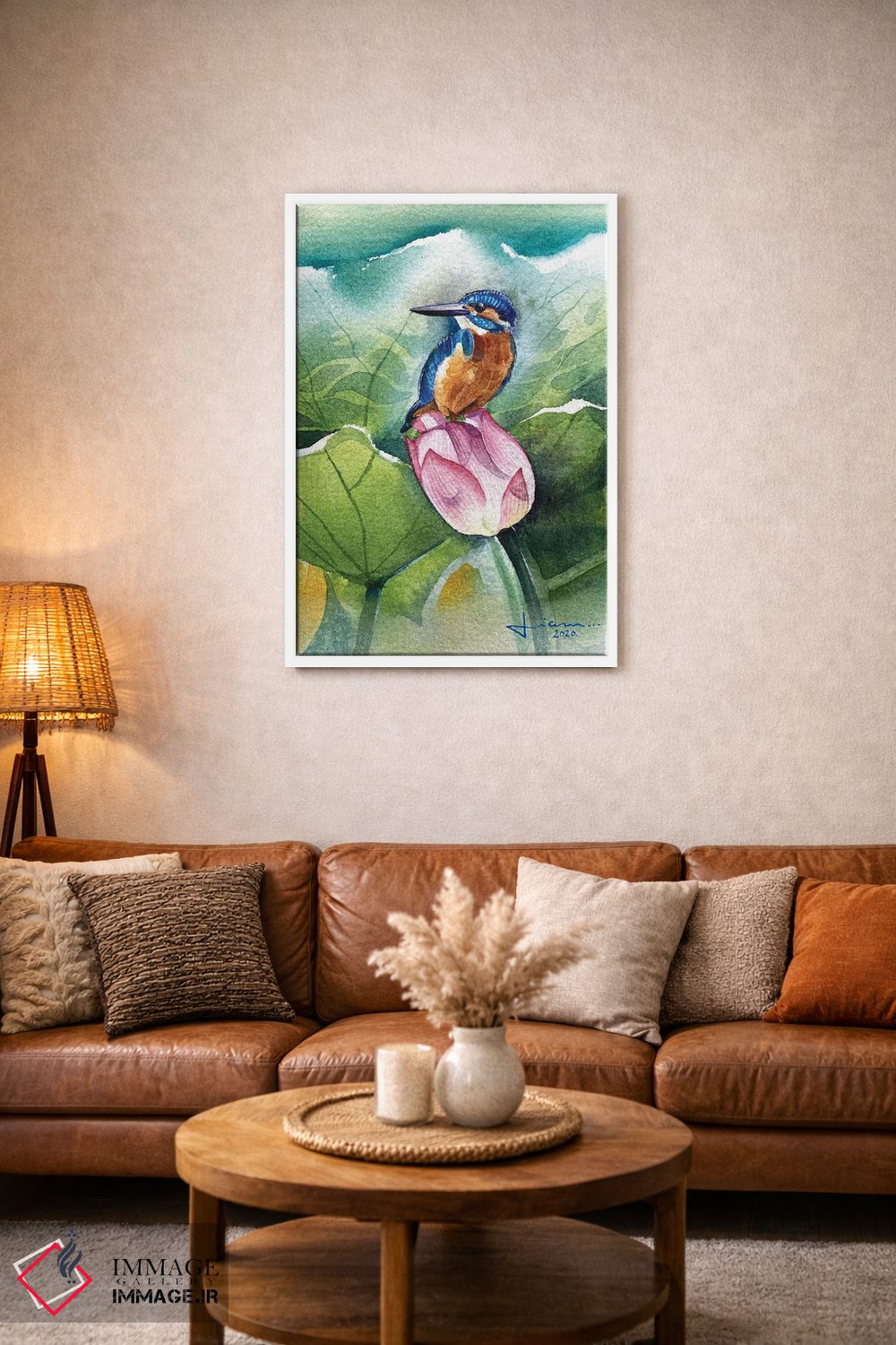 تابلو دکوراتیو مرغ ماهی خوار اثر لیام کوموات - D2W