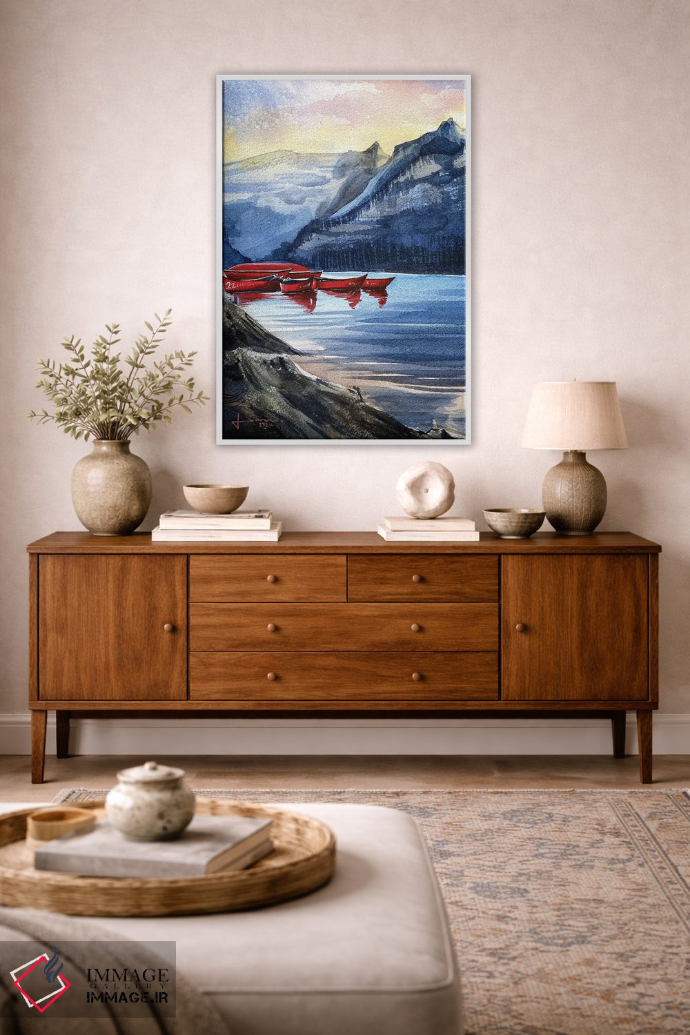 تابلو دکوراتیو گرگ و میش اثر لیام کوموات - D2W