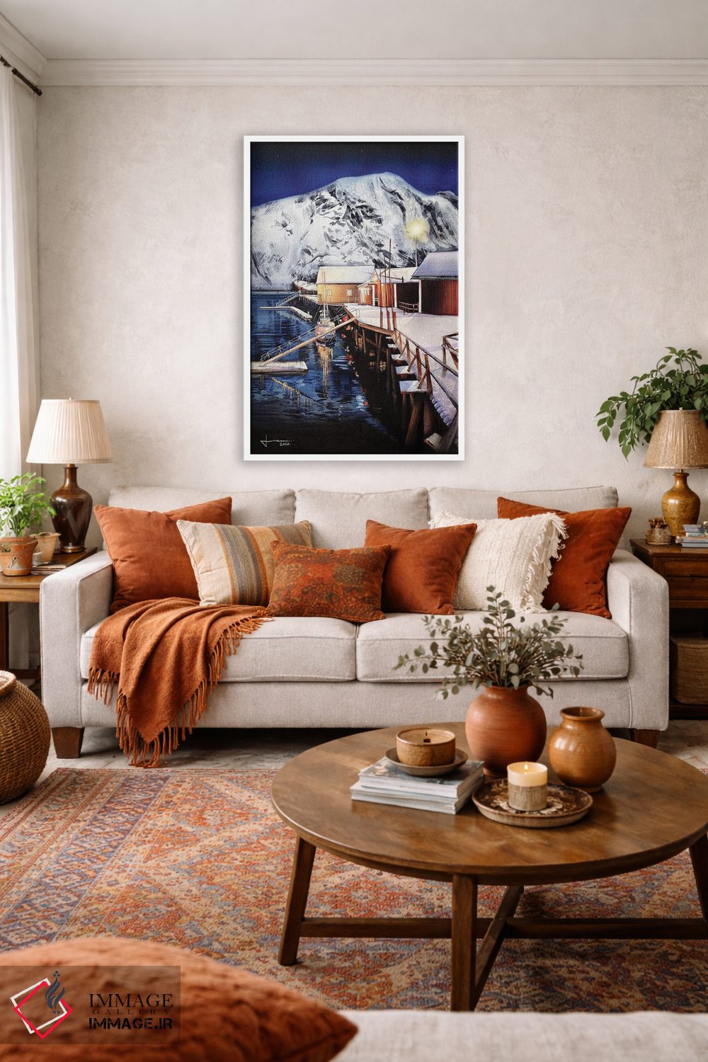 تابلو دکوراتیو بندرگاه اثر لیام کوموات - D2W