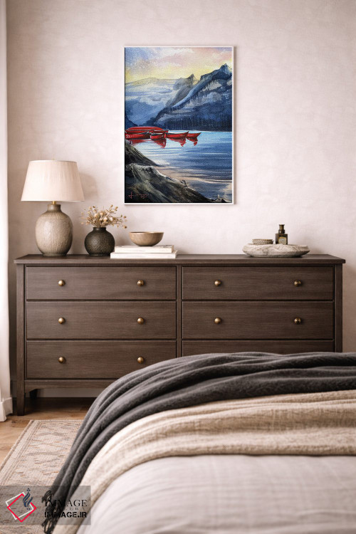 تابلو دکوراتیو گرگ و میش اثر لیام کوموات - D3W