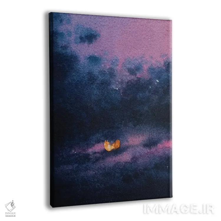 تابلو دکوراتیو خورشید در حال تابش اثر لیام کوموات - نمای پرسپکتیو محصول