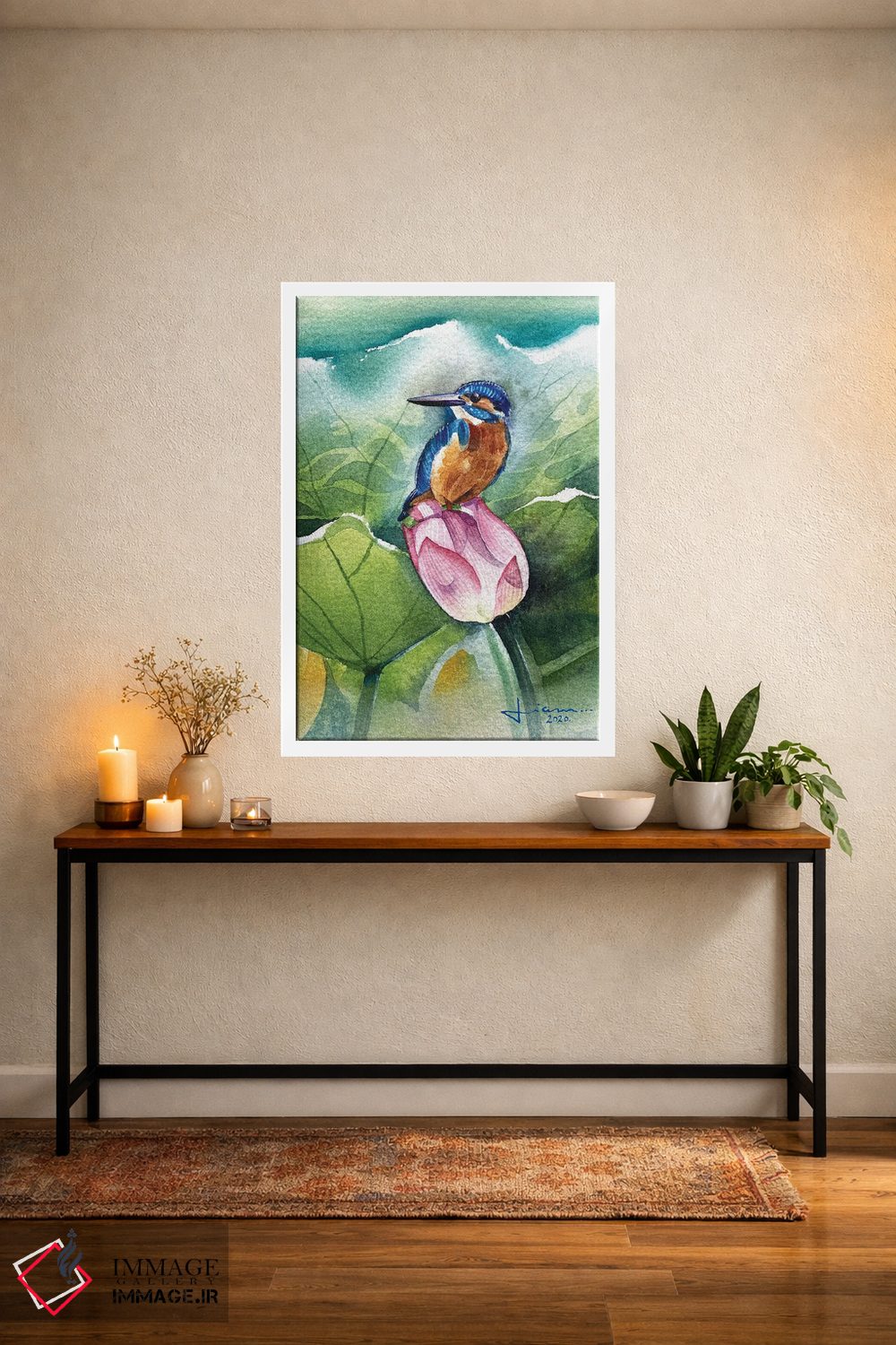 تابلو دکوراتیو مرغ ماهی خوار اثر لیام کوموات - D4W