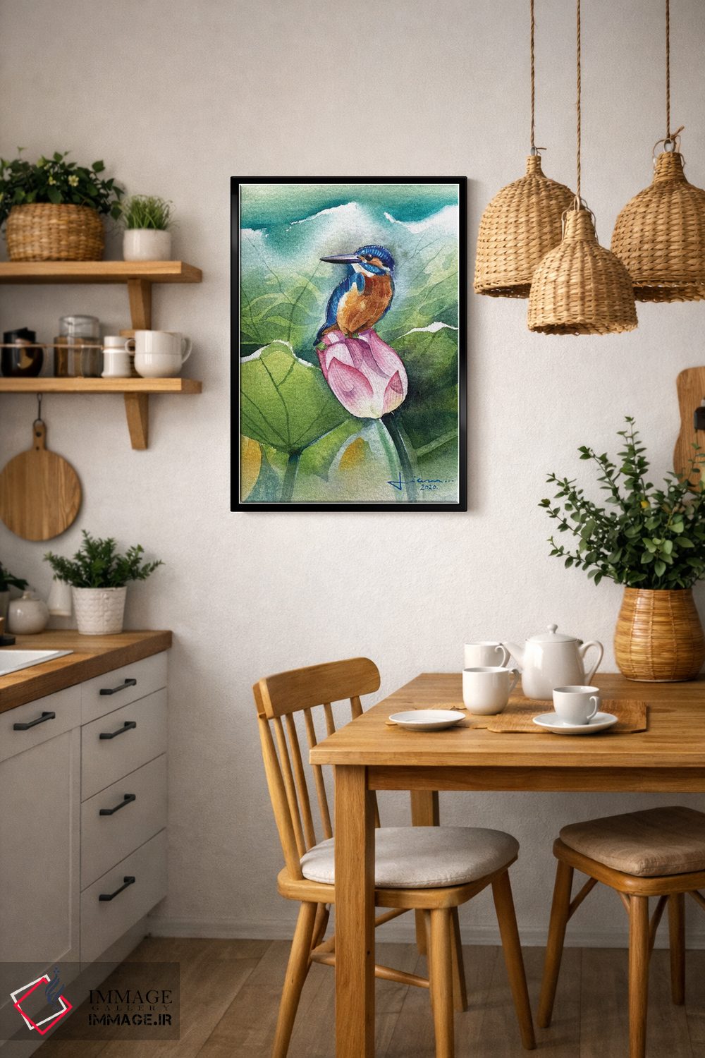 تابلو دکوراتیو مرغ ماهی خوار اثر لیام کوموات - D5B