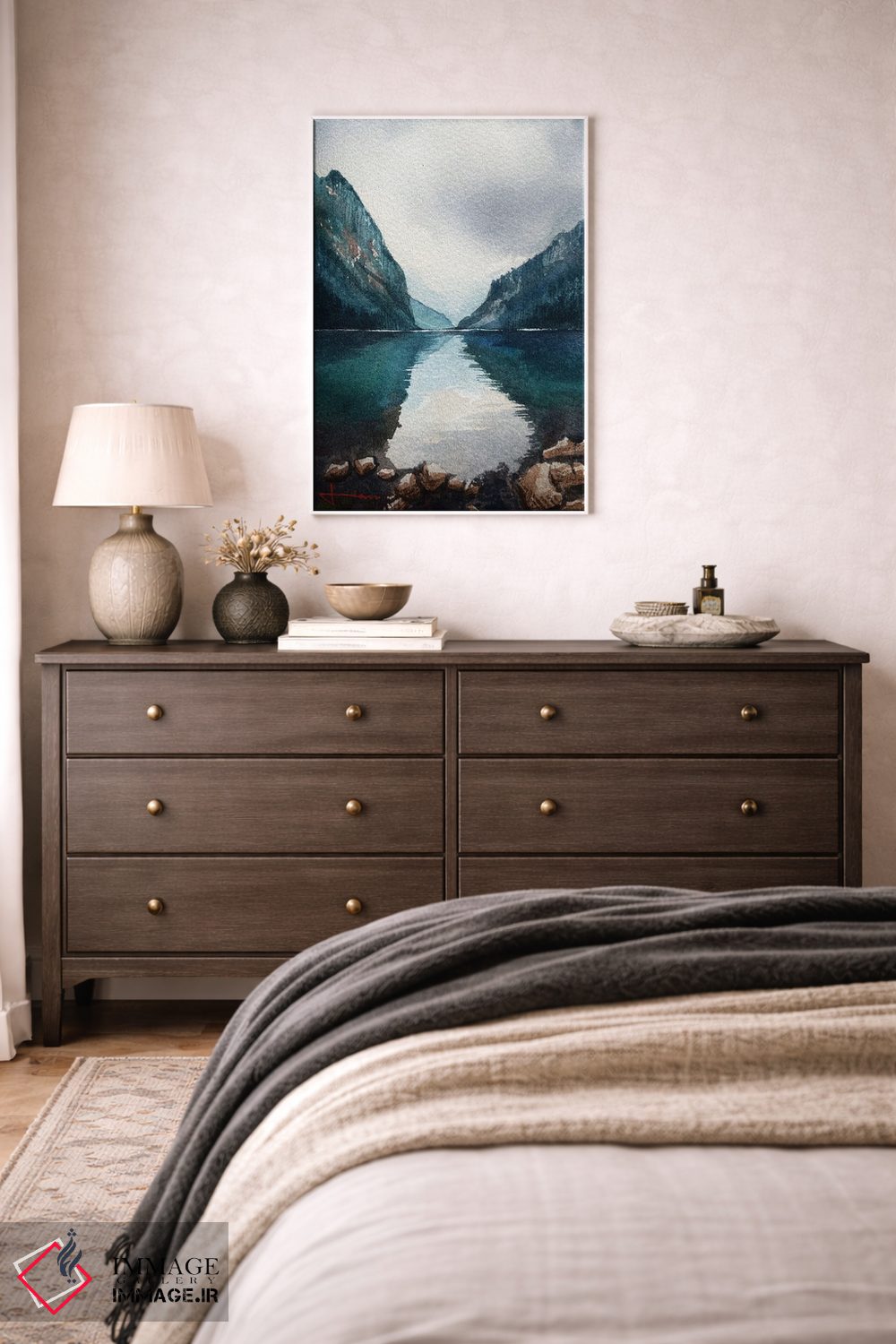 تابلو دکوراتیو مستقیما عبور کردن اثر لیام کوموات - D3W