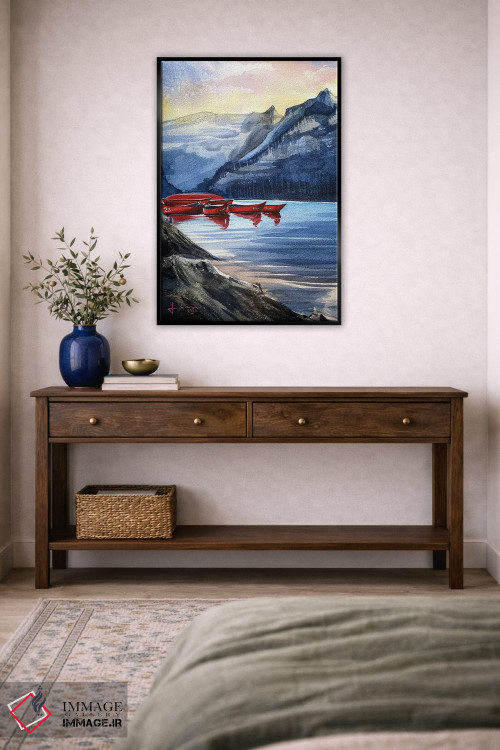 تابلو دکوراتیو گرگ و میش اثر لیام کوموات - D5B