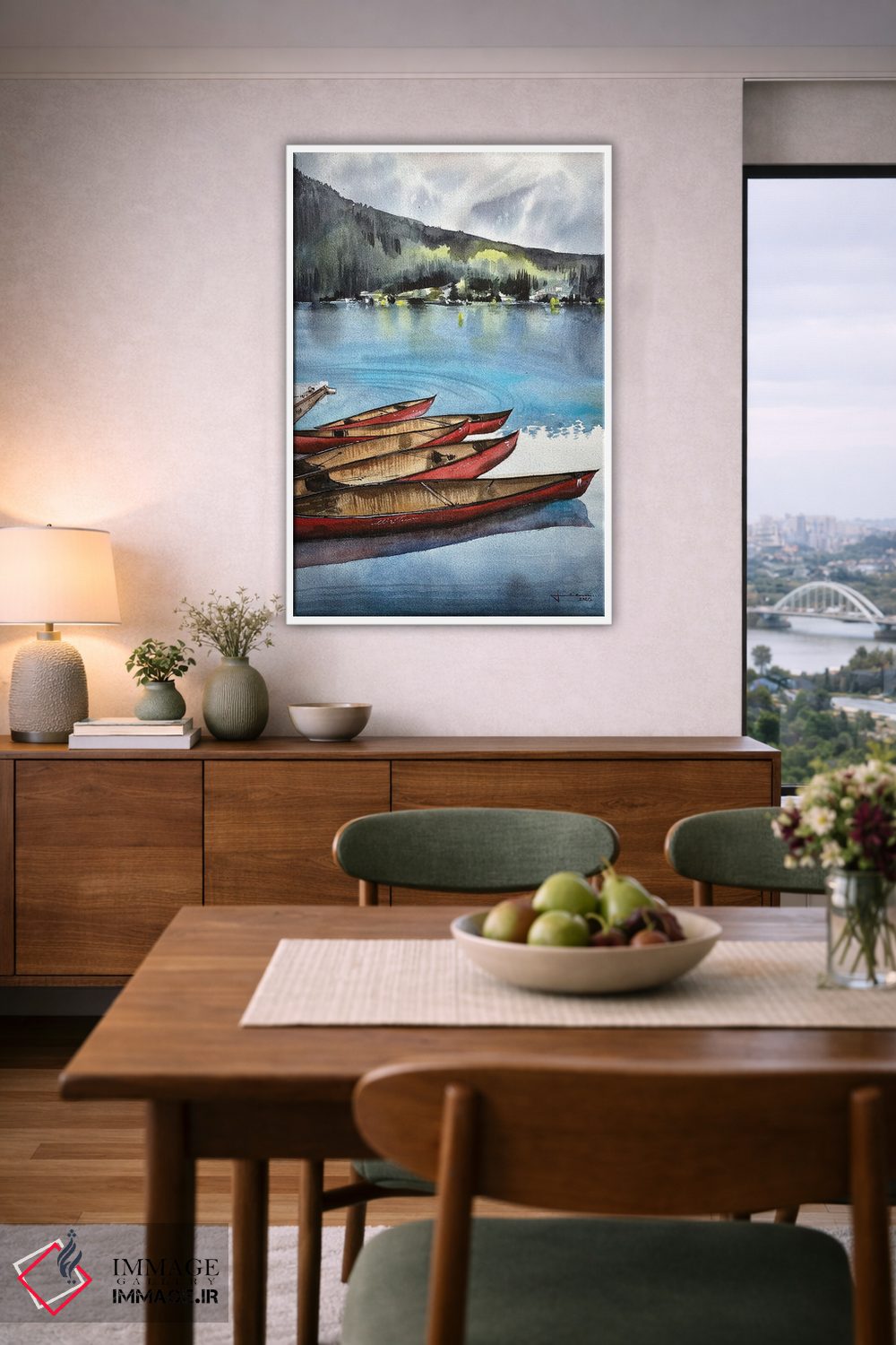 تابلو دکوراتیو دریاچه لوییس II اثر لیام کوموات - D6W