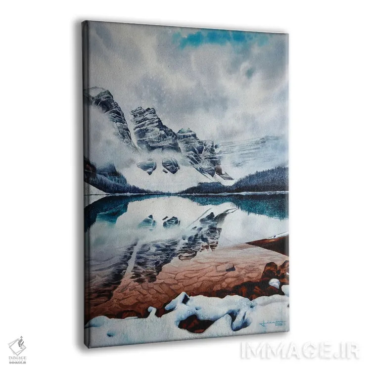 تابلو دکوراتیو آرامش خاطر اثر لیام کوموات - نمای پرسپکتیو محصول